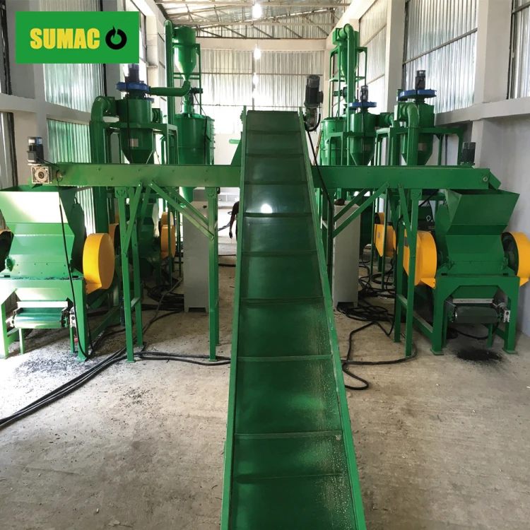 Whole Tire Shredder / Rubber And Plastic Shredder Machine / Wasted Tire Recycling Machine For Rubber Powder