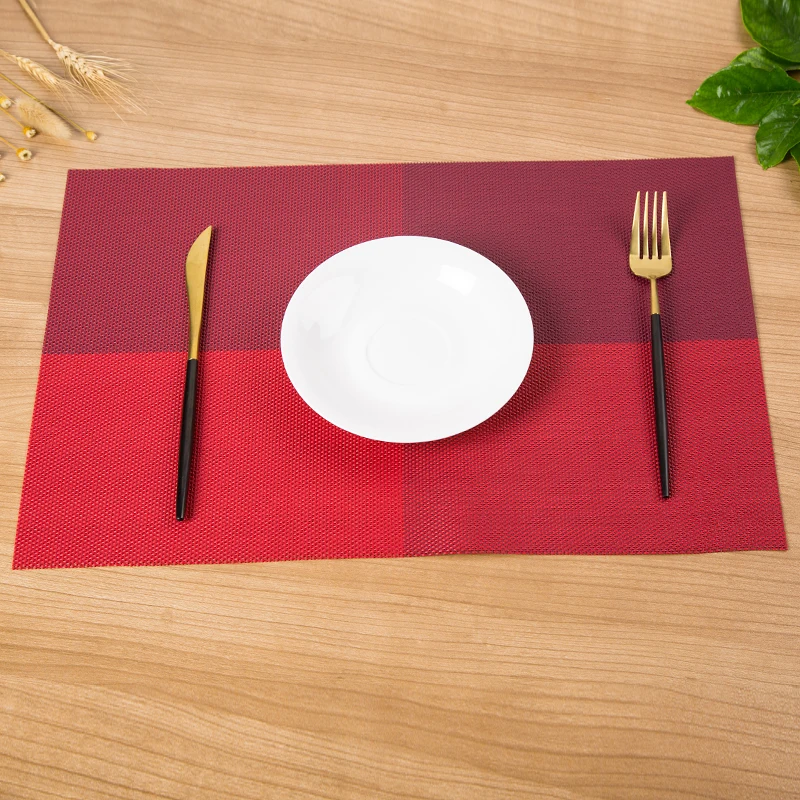 MY-59 red washable christmas placemats and table mats