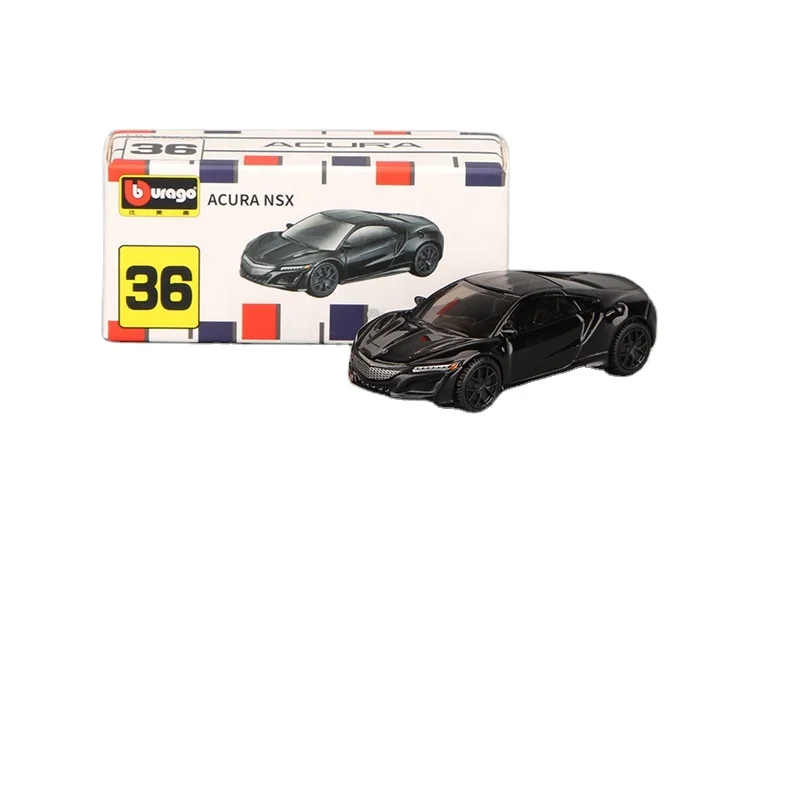 Bugatti lamborgihni ferraril спортивные автомобили литые детские игрушки bburago1:64 литая модель автомобиля