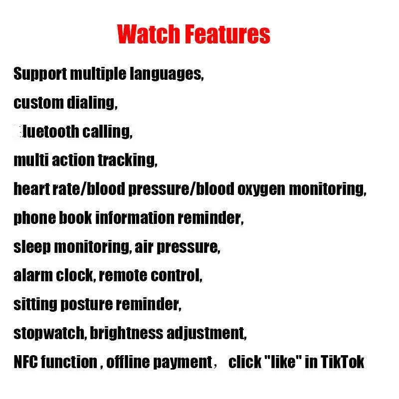 Good Price I7 pro max Smartwatch BT Call Blood Pressure Monitoring Smart Bracelet 1.75 Big color Screen Smart Watch