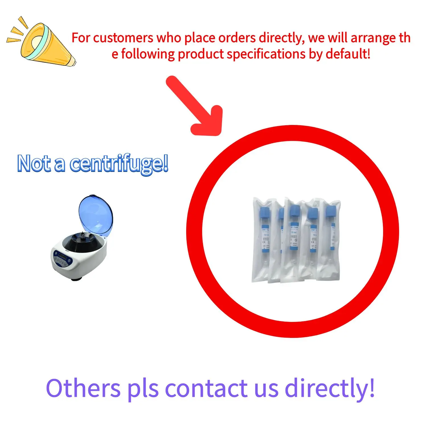 Free shipping 10ml Test Tube for Centrifuge PRF Tube Platelet Rich Fibrin for beauty