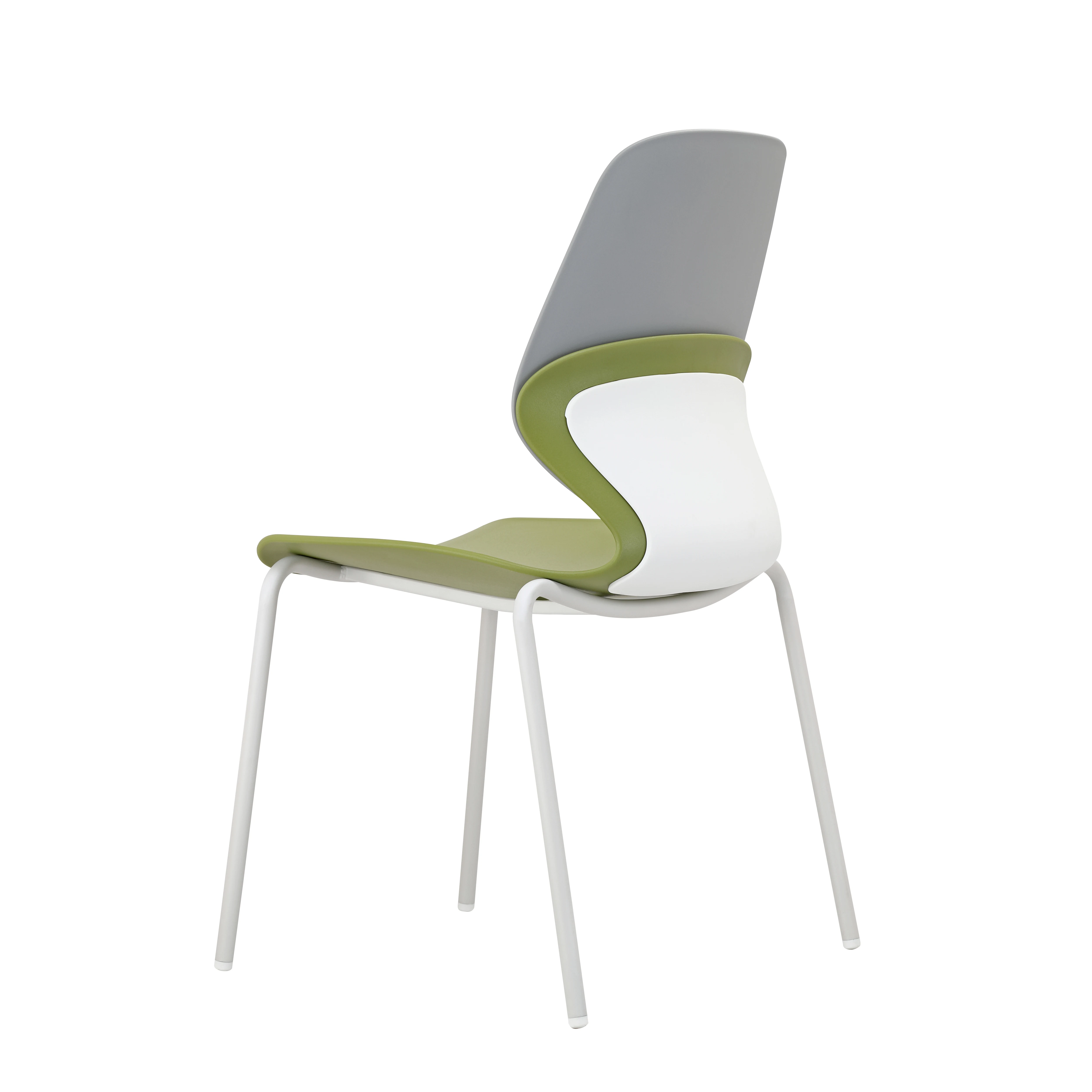iron chromed leg Stack  pp plastic school training chair