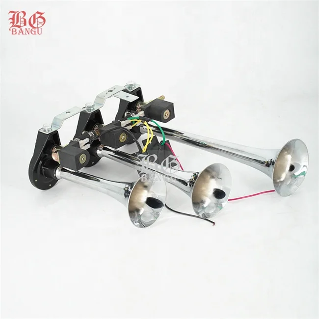 European Truck Parts Bangu 12V 24V 450 Hz 120db 3 pipes air horn electric air horn with powerful sound for truck for bus