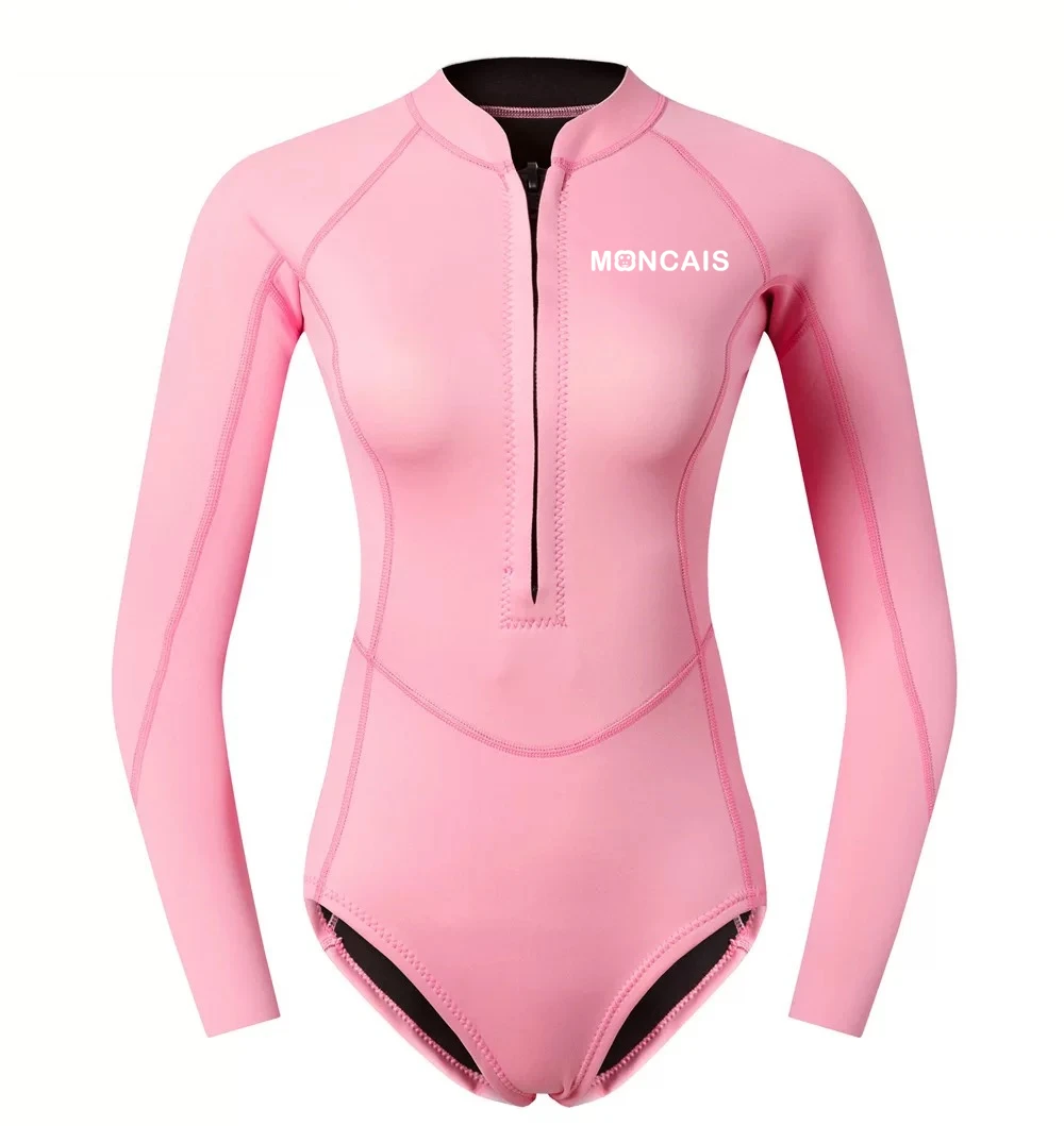 
MONCAIS 2mmCR Neoprene Rubber Pad Siamese Ladies Deep Sea Wetsuit Swimsuit YAMAMOTO Cold Warm and Warm Wetsuit Swimsuit 