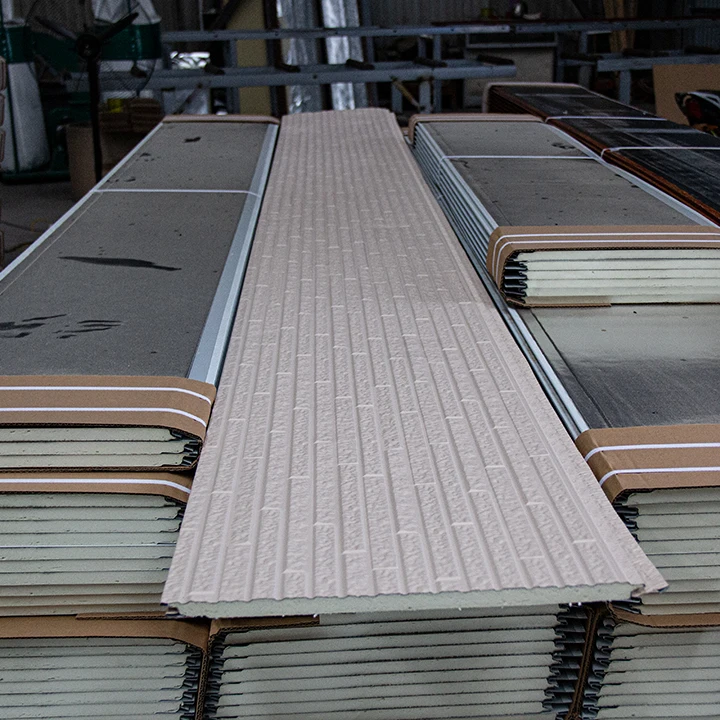 Сэндвич-панель из ПУ огнестойкая Внутренняя/внешняя настенная панель декоративная теплоизоляционная металлическая