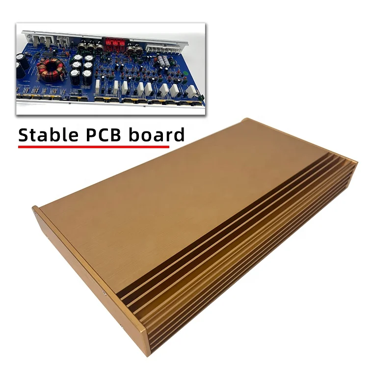 New model car amplifier 4 channel class AB 100W*4 RMS big power 12V audio amplifier for car