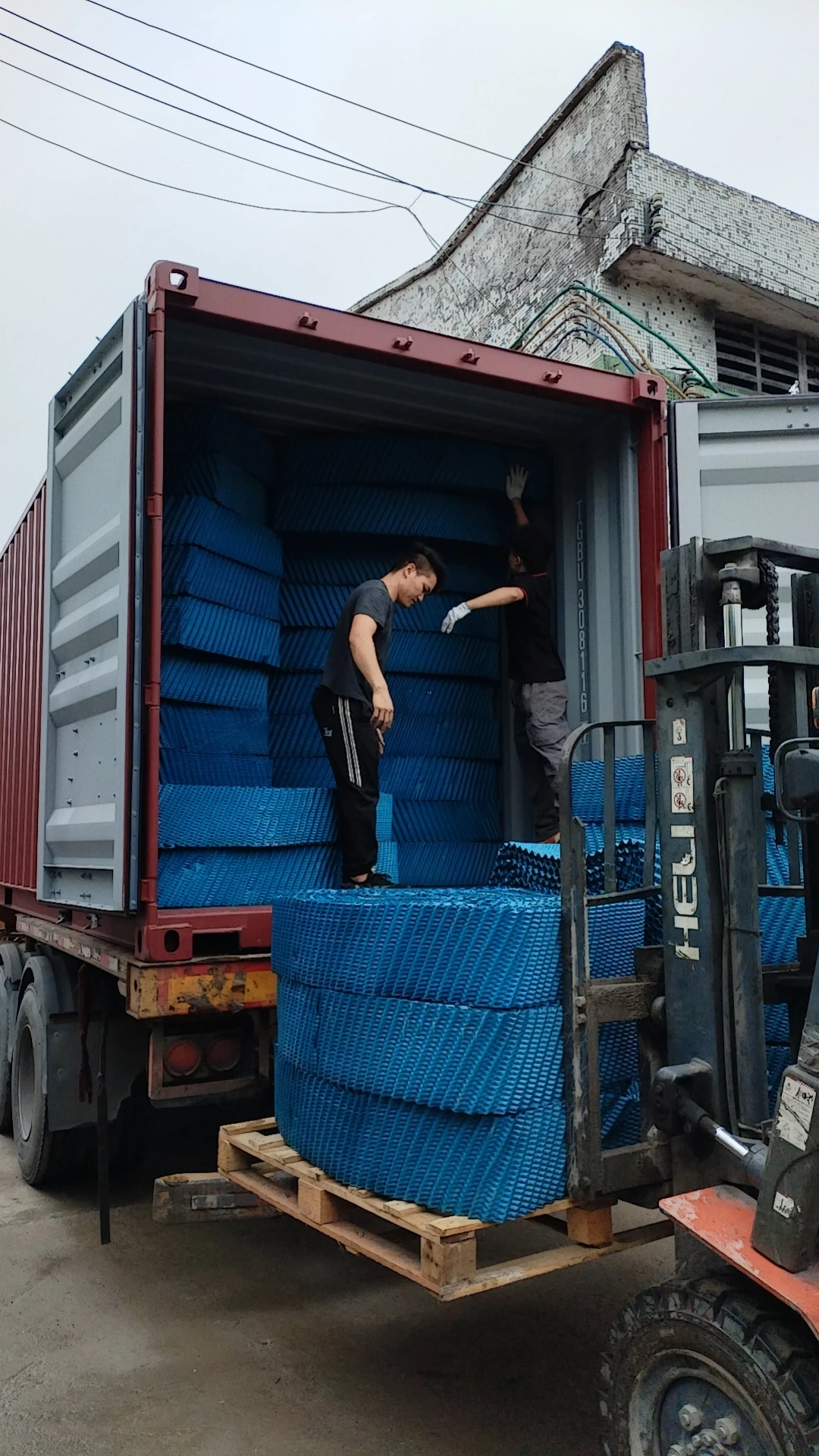 Cheap 4Ft 5Ft Width Spare PVC OF21 Fill Sheet With Drift Eliminators Eliminator Pack