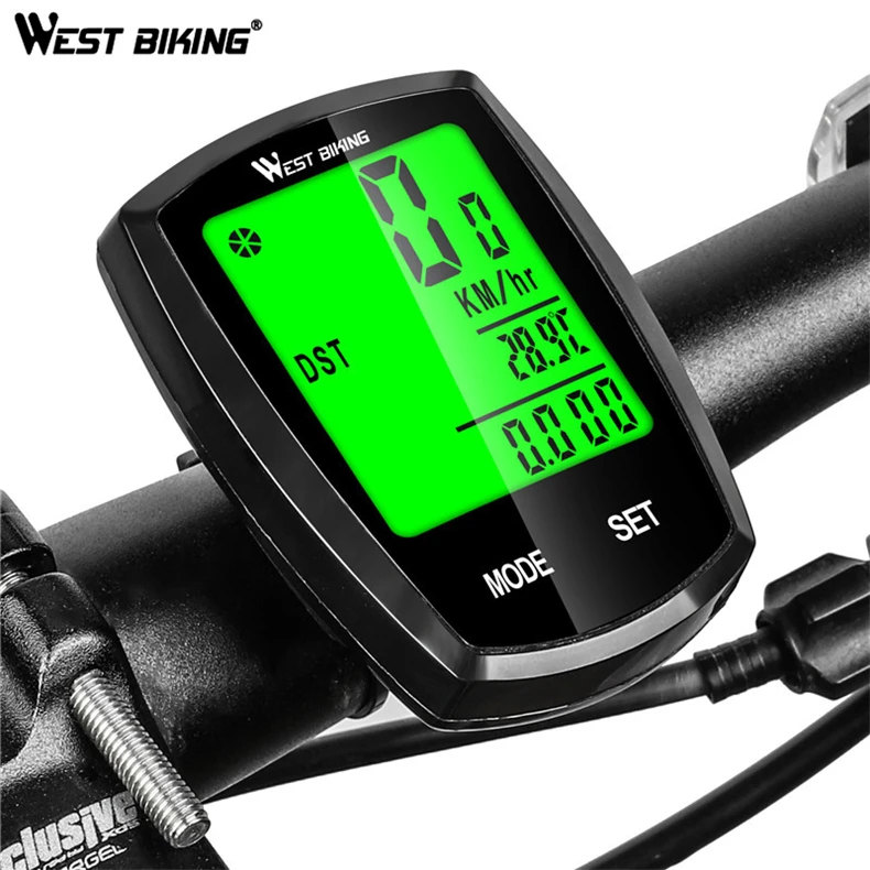 Bike Computer Screen-touchable Speedometer Digital Odometer Cycling Computer Wired/Wireless Exercise Bicycle Computer