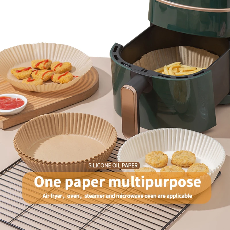 Одноразовые бумажные круглые устойчивые к высоким температурам антипригарные пергаменты прокладки для фритюрницы аксессуары