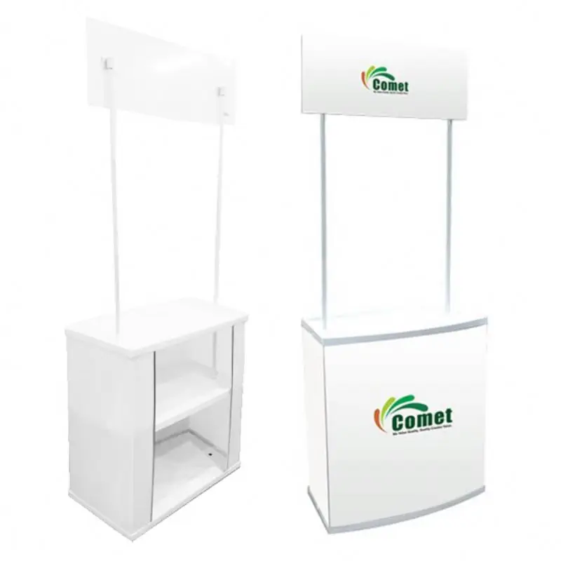 China Supplier PP Material Cheap Promotion Counter Promotion Table for Adverting and Promotion