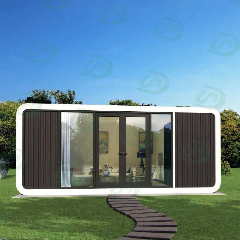 Beach Apartment Hotel Homestay Prefabricated Container House Space Module Prefab Apple Cabin Home for Living and Working