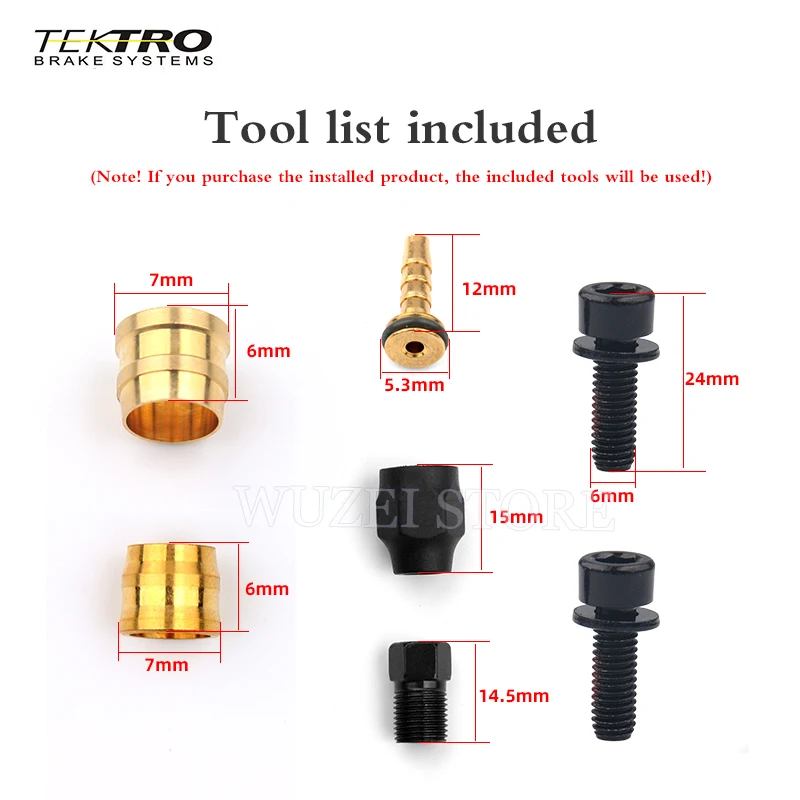 TEKTRO HD-M745 4 Piston MTB bicycle Hydraulic Disc Brake HD-M745 Internal Hose Mountain Bike Disc Brake for SHIMANO Brake