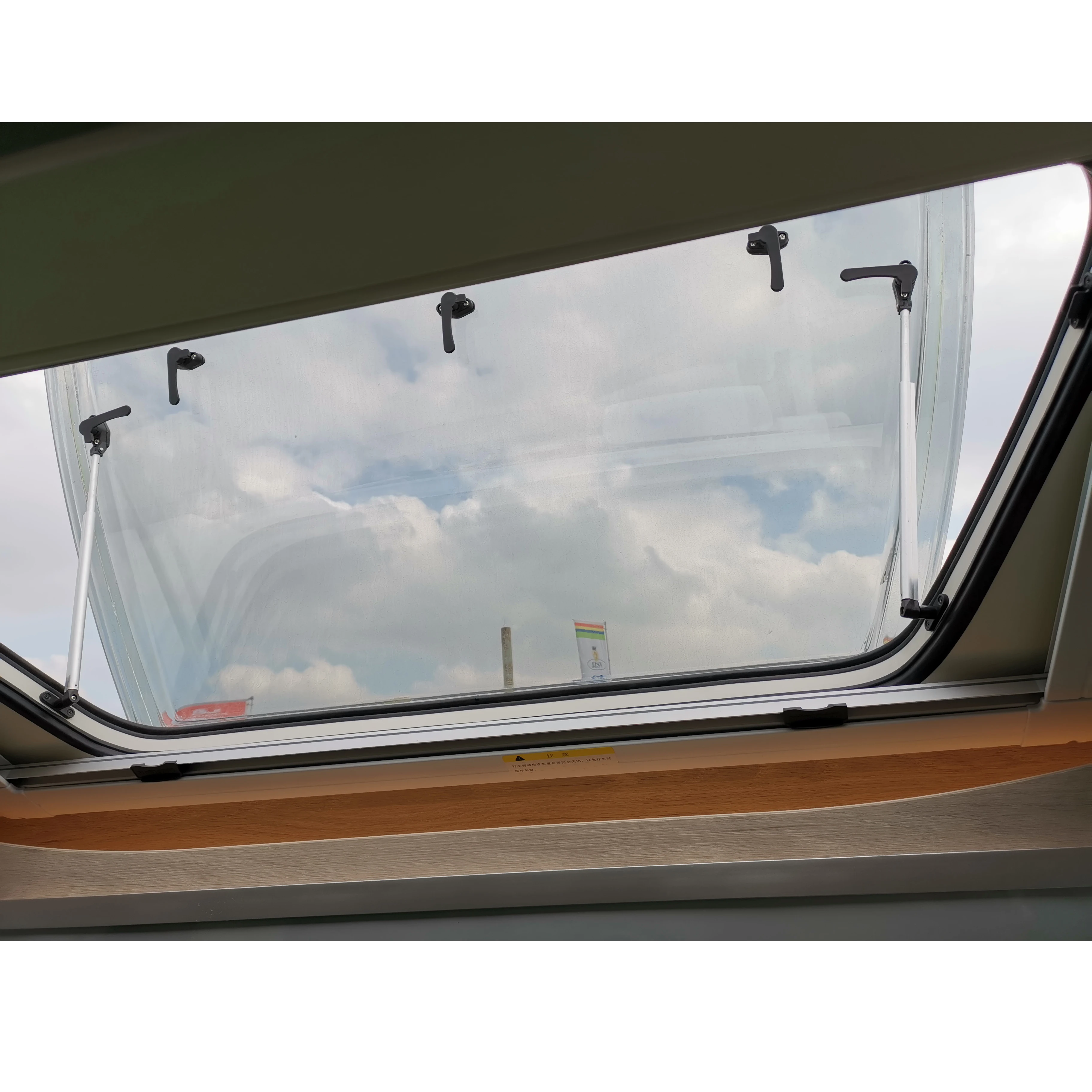 Maygood Curved Top Roof Rv Window with E Mark MG18TW for rv caravan campervan motorhome (62487038990)