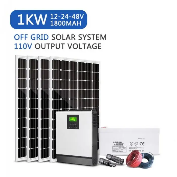 Easy Installation 1000 Watts 3 Kw 5kw 10kw 8kw Portable Generator Kit Off Grid Hybrid Solar Panel Power Energy System For Home