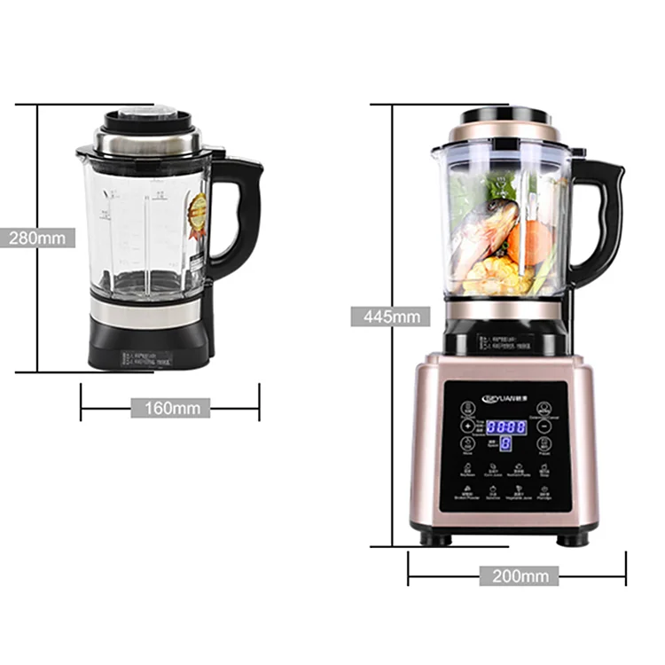 7 in 1 blender heavy-duty juicer grinder food cooking safe protection blender commercial silent