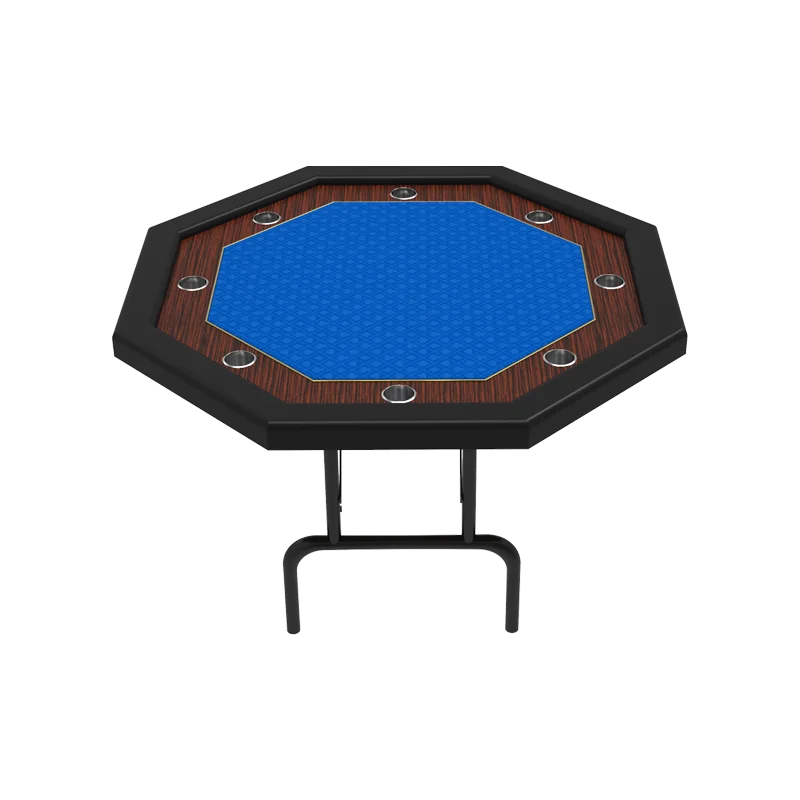 YH оптовая продажа восьмиугольный прочный складной стол для азартных игр и покерных карт с войлочным ковриком