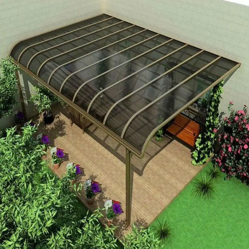 House Balcony Terrace Patio Cover Aluminum Polycarbonate Canopy Awning