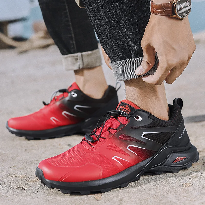 2024 Autumn New Casual Large Outdoor Comfortable and Breathable Climbing Tourism Shoes Camo Hiking Shoes Men Shoes Sports