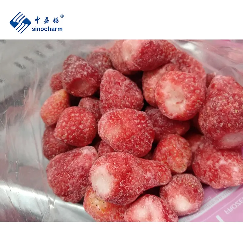 Sinocharm BRC вкусная замороженная целая клубника 500 г упакованная Клубника Iqf для продажи