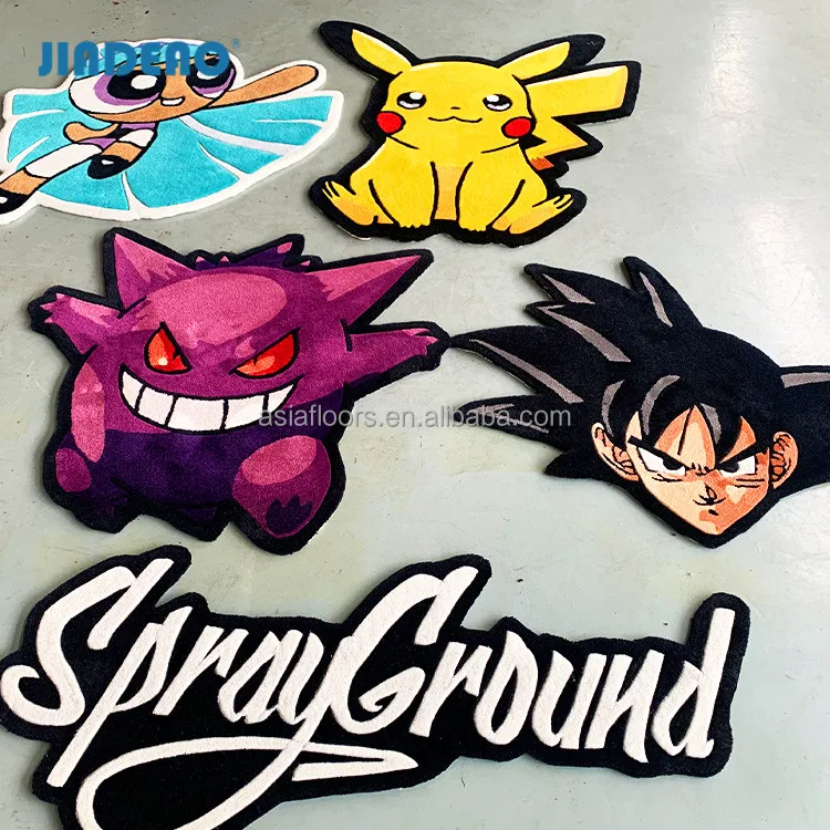 Tiger Shape Rug 3d Commercial logo Rug Round Circle Carpet And Rugs Custom Made Hand Tufted Custom Carpet