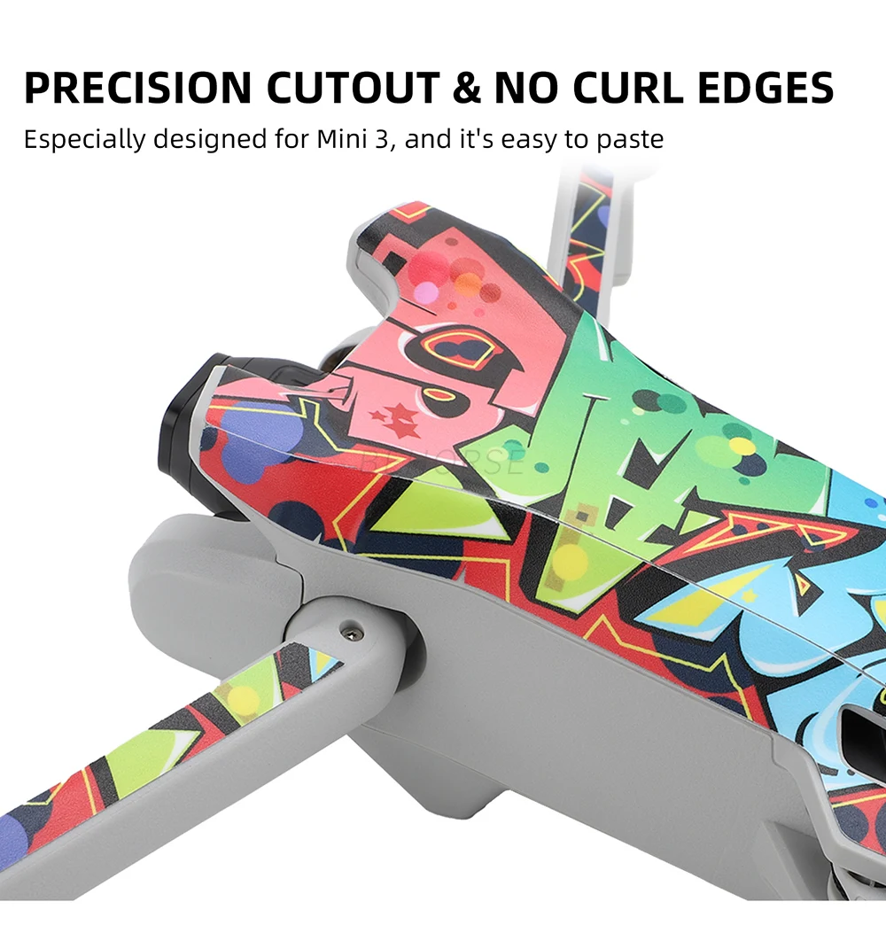 Skin Sticker Body Protective Decal Film Controller Dustproof Scratchproof Stickers Drone Accessories For DJI Mini 3/RC/RC-N1