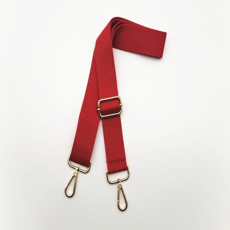 Simple Cotton Tote Bag Colored Straps for Crossbody Messenger Shoulder Bag Accessories Adjustable Solid Belts