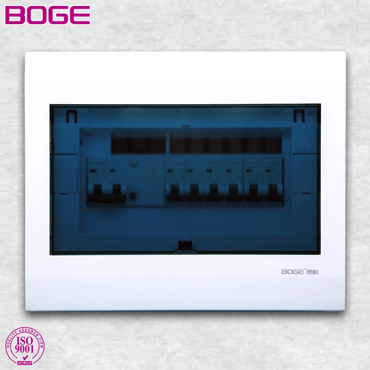 BOGE 10 Way Electrical Plastic Power Switchboard Distribution Box Main Circuit Breaker Box