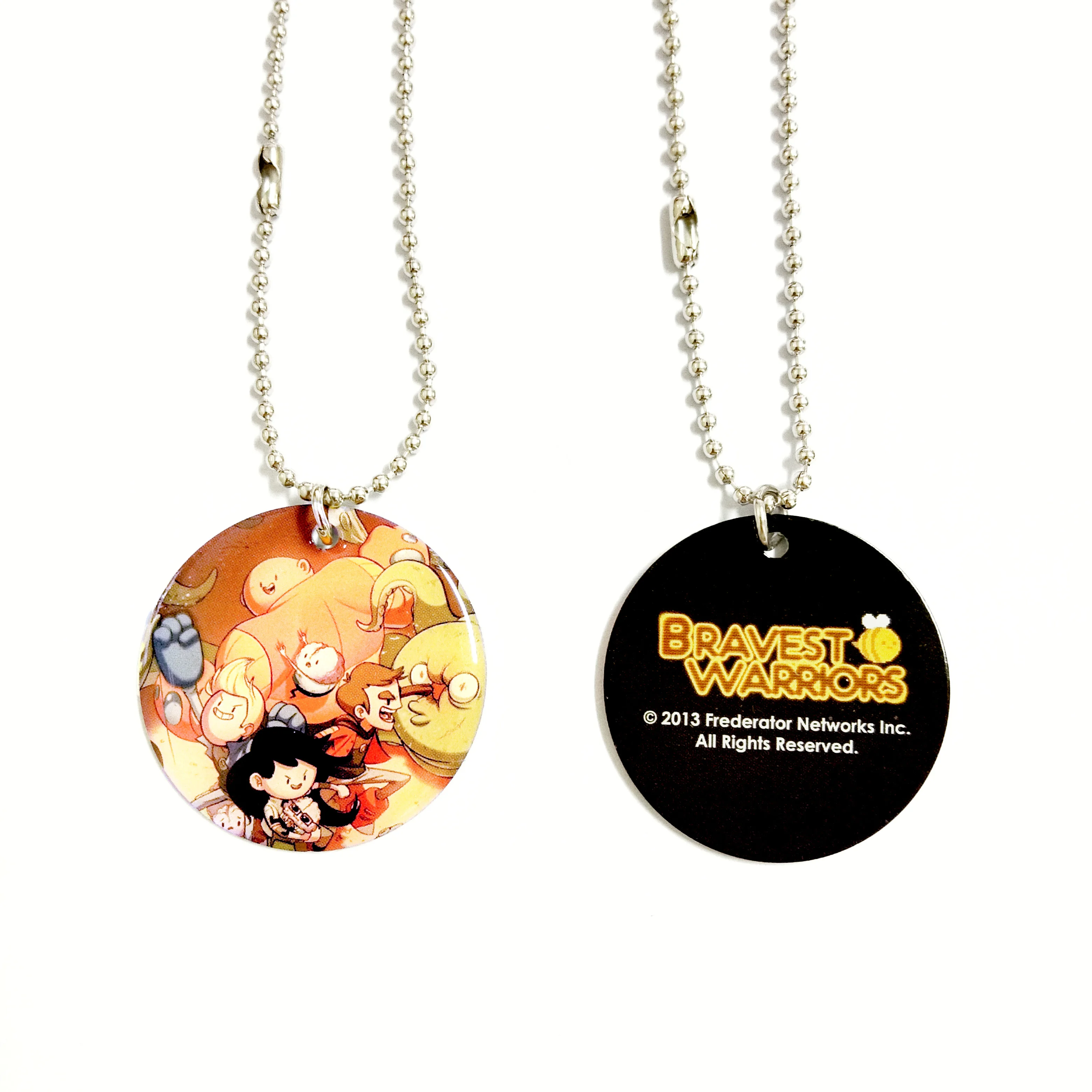 Factory Direct Sale Custom Fashionable Gold Plated Stainless Steel Necklace Metal Enamel Charm Pendant Accessories