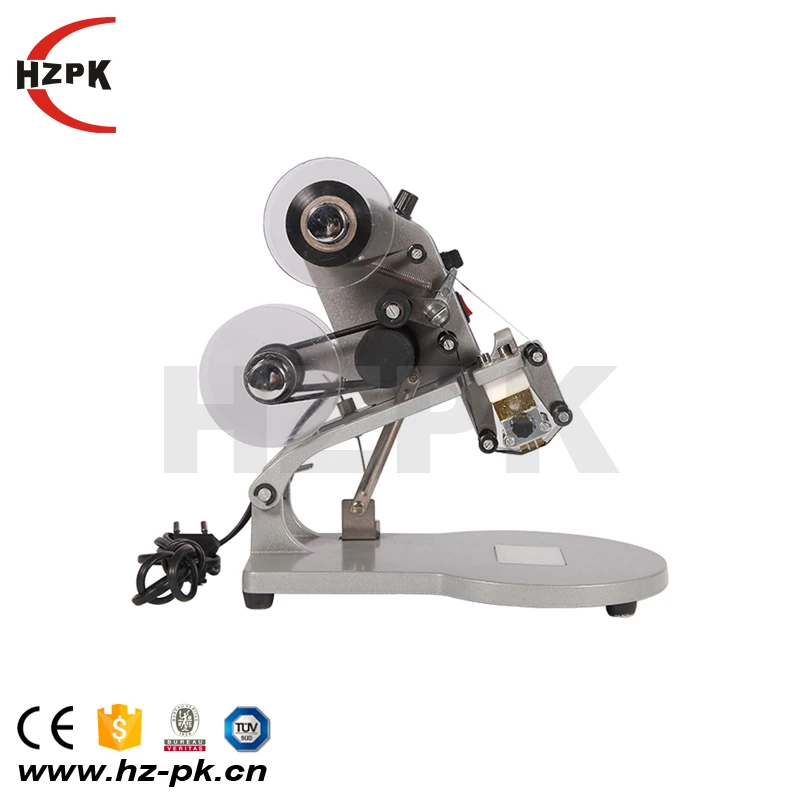 HZPK DY-8 Printing dates Thermal ribbon coding machine Thermal manual sensor coder machine
