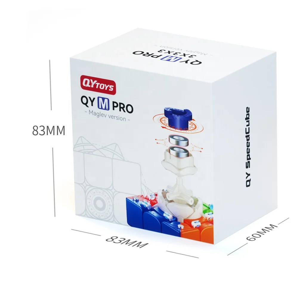 High quality Speed promotional business gifts 3d custom magic cube Qiyi MPRO maglev version 3x3x3 puzzle for sale