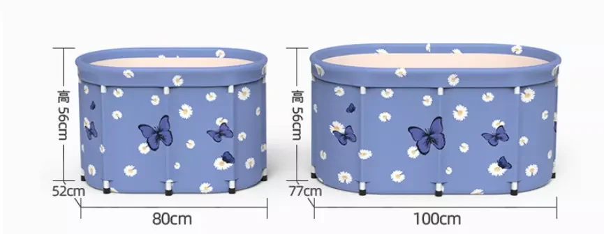 Home Outdoor Portable Bath Bucket Folding Bathtub Adult Large Whole Body Sweat camping shower tub Wholesale popular