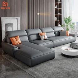 ORK Leather Sofa Set Living Room Office Sofas Modern Furniture Set With Declinable Modular Sofa and Couch
