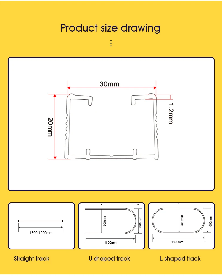Hot-selling Hospital Aluminum Alloy Curtain Rail Luxury Medical Curtain Track East Use Bracket Curtain Track