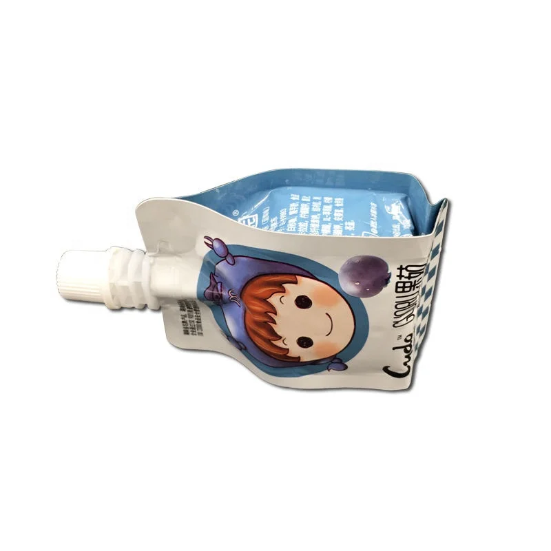Custom Plastic Liquid Aluminum Foil Stand Up Pouch With Spout Doy Pack Packaging Bag