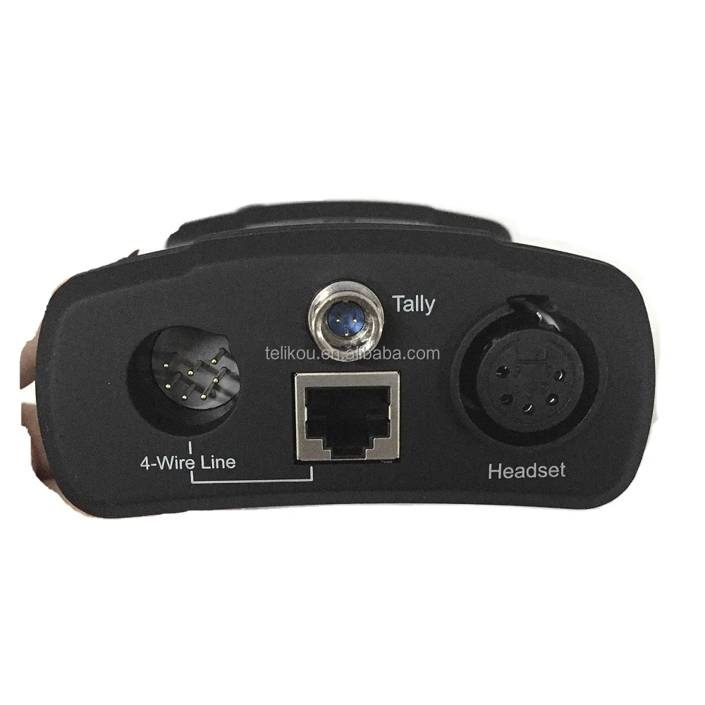 TELIKOU BK-300 IP Party Line belt pack for IPX-600 main station. XLR-4M headset Connector