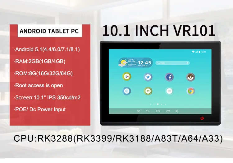 10inch wall mount  touch screen Android pos terminal for restaurant