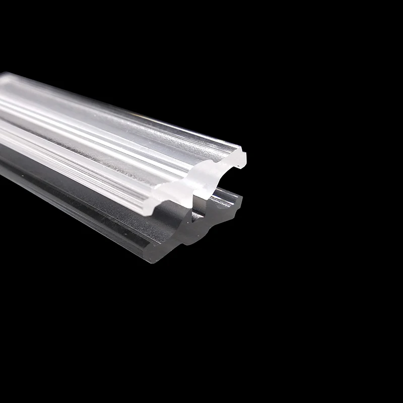 Factory Price Plastic Extrusion Craft Linear Acrylic PMMA Linear Light Lens With Beam Angle Of 30 Degree