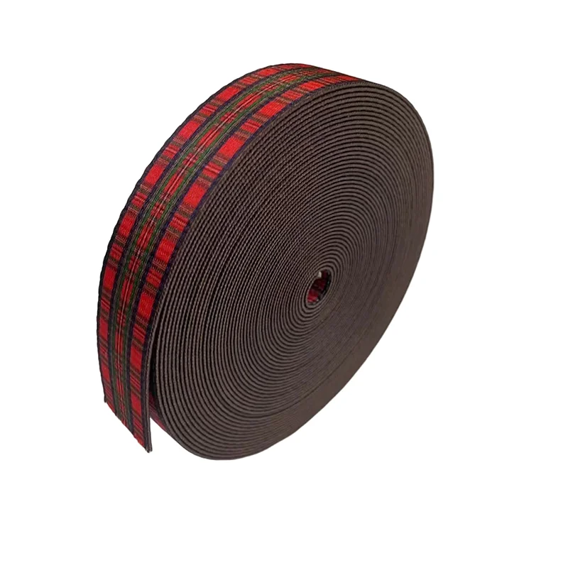 Woven Elastic Red Black Colors Strong Elastic Suitable for Bags Waistband Garment Home Textile Belt Underwear Webbing