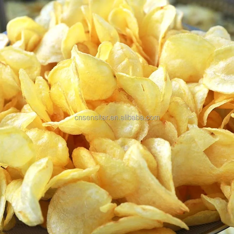 Automatic Large Scale 500-1000Kg/H Potato Chips Production Line New Condition Potato Chips Making Machine
