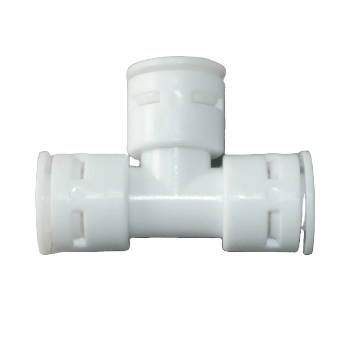 1/4 Pipe Diameter 1/4 Pipe Diameter 1/4 Thread Pom Plastic 3 Ways Water Cooling Quick Connector