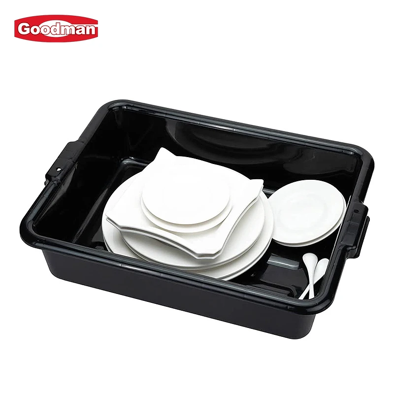 Plastic Tableware Cutlery Storage Container Tub Utility Tote Bin Bus Box for Restaurant Serving Trolley