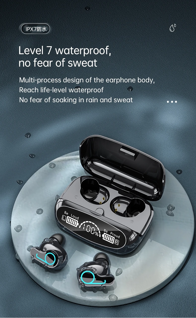 High Quality M32 B TWS Wireless Earphone Touch Control Sport Waterproof Earbuds In Ear MINI Headset Led Display Headphone