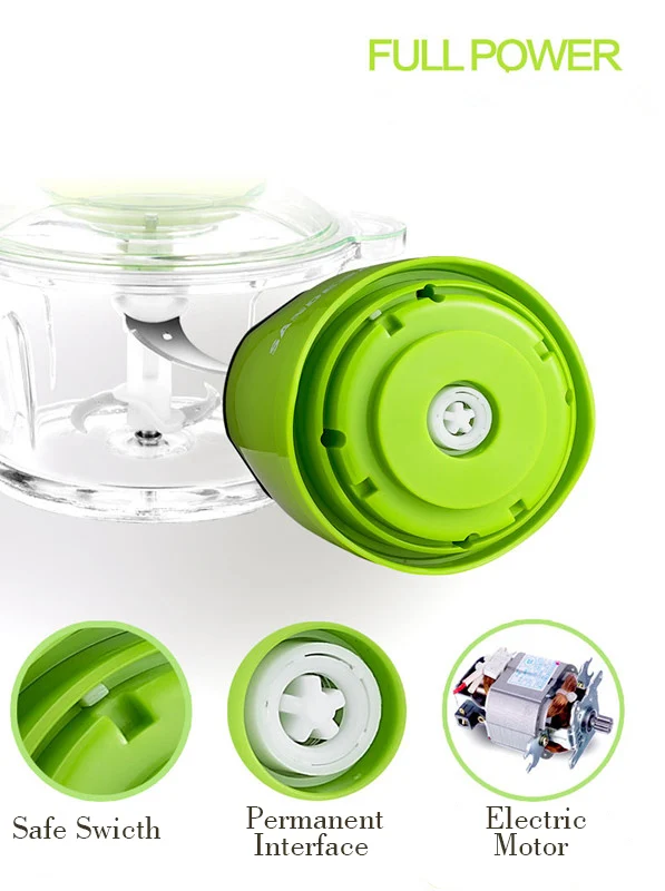  2L multi function 220V250W home double speed four knife meat grinder machine mini electric