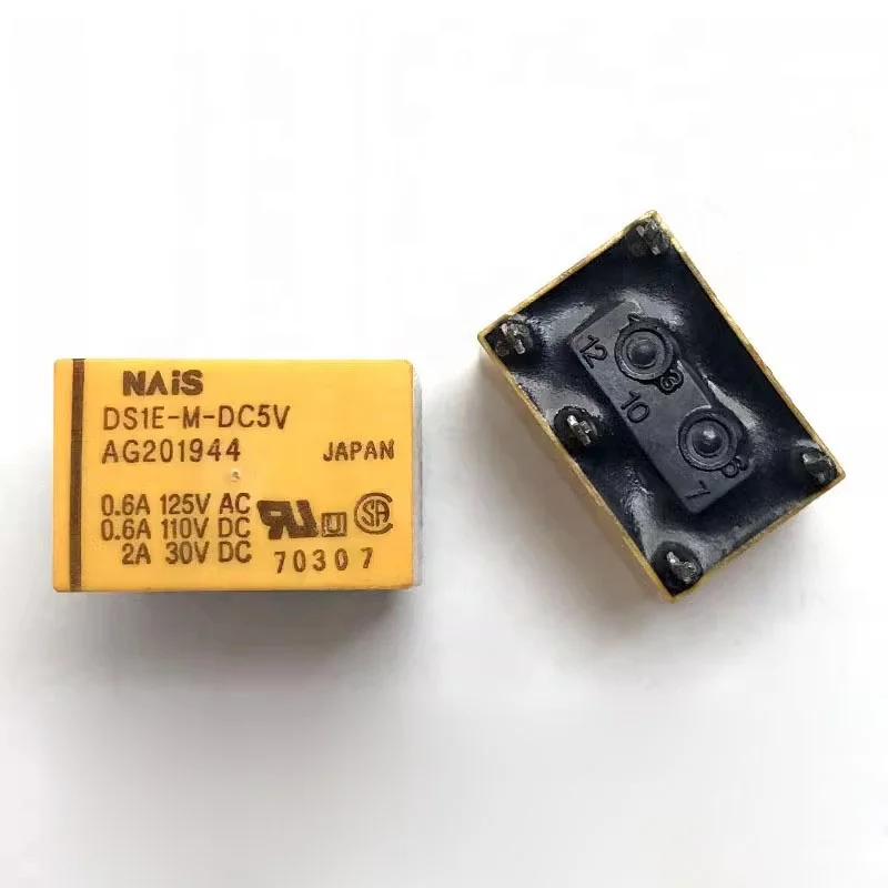 Новый оригинальный DS1E-M реле низкого сигнала PCB 3A 5VDC SPDT без фиксации (15 мм * 9,9 мм * 9,9 мм) DIP5 THT реле общего назначения DS1E-M-DC5V