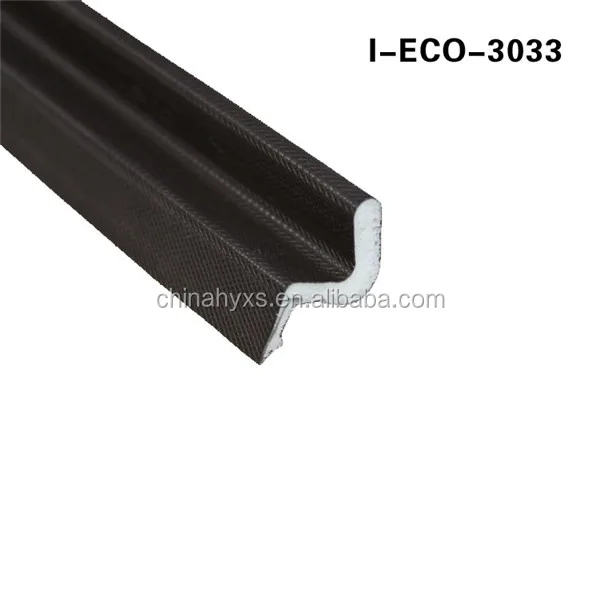 IECO 3033 Polyurethane Foam Weatherstrips wooden Wardrobe Pu Foam Seals door weather stripping soundproof door seal strip