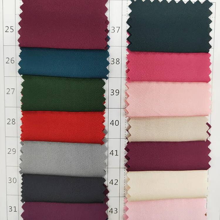 Новейший дизайн, Высококачественная блестящая сатиновая шифоновая ткань из спандекса для футболок