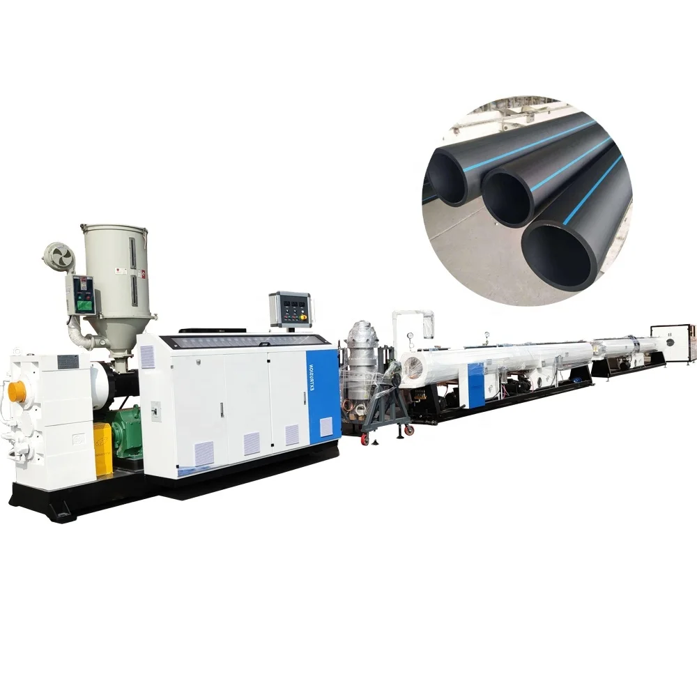 plastic pe hdpe water pipe making extrusion machine line for sale