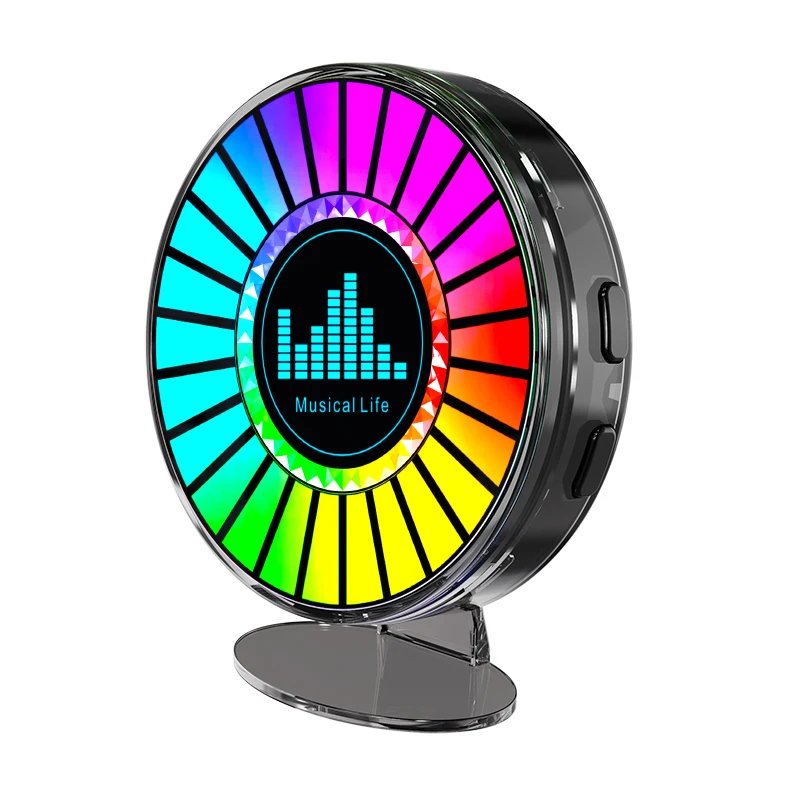 Car Vent Clip Air Freshener LED Ambient Light Aroma Magnetic Pickup Lamp Multi-Color Atmosphere Decoration Music Rhythm Light