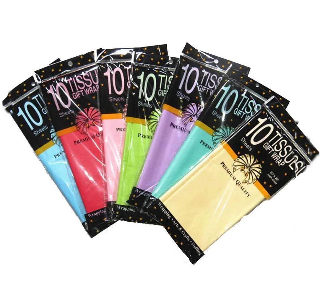 RED  purple glazed Tissue paper