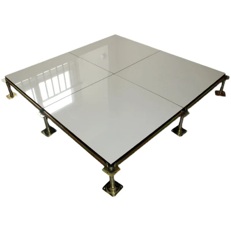 Anti-static raised floor with tile surface